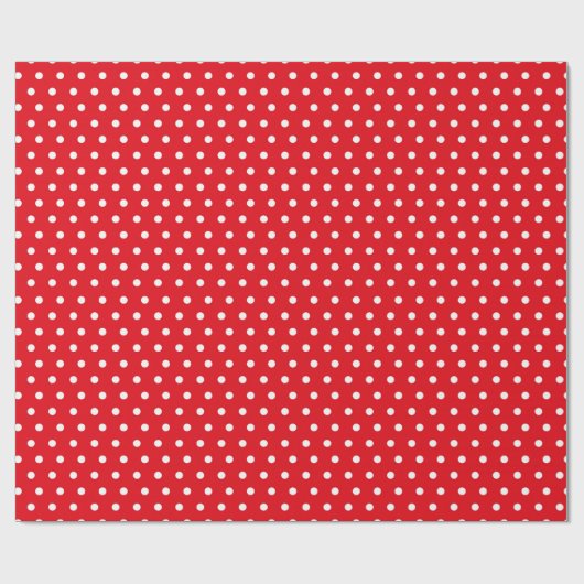 Rood & Wit Dotty Wrapping Papier Gift Wrap (Vlak)