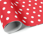 Rood & Wit Dotty Wrapping Papier Gift Wrap (Rol Hoek)
