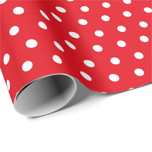 Rood & Wit Dotty Wrapping Papier Gift Wrap (Rol Hoek)