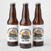 Rood Wit & Drank Cruise 250ste Jaar 4 juli Bier Etiket (Flessen)