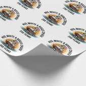 Rood Wit & Drank Cruise 250ste Jaar 4 juli Cadeaupapier (Hoek)