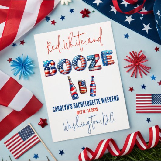 Rood, Wit & Drank, Patriottisch Afscheid Feestje v Kaart