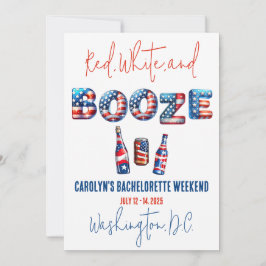 Rood, Wit & Drank, Patriottisch vrijgezellenfeest Kaart