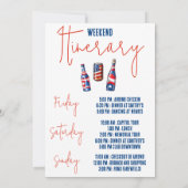 Rood, Wit & Drank, Patriottisch vrijgezellenfeest Kaart (Achterkant)