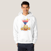 Rood Wit & Dronken: De Ultieme Vierde Juli Hoodie (Voorkant volledig)