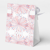 Rood, wit & due! 4 juli Baby shower Bedankdoosjes (Achterkant)