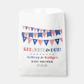 Rood, wit & due! 4 juli Baby shower Bedankzakje (Voorkant)
