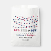 Rood, wit & due! 4 juli Baby shower Bedankzakje (Voorkant)