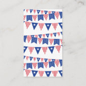 Rood, wit & due! 4 juli Baby shower boek Informatiekaartje (Achterkant)