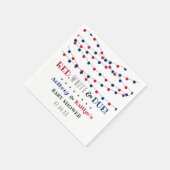 Rood, wit & due! 4 juli Baby shower Servet (Hoek)