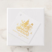 Rood & Wit Eenvoudig Prettig Kerstfeest Bedankjes Labels (Met doos)