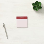 Rood Wit Eenvoudige Rand Post-it® Notes (Kantoor)