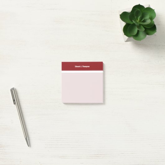 Rood Wit Eenvoudige Rand Post-it® Notes (Kantoor)