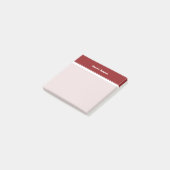 Rood Wit Eenvoudige Rand Post-it® Notes (Schuin)