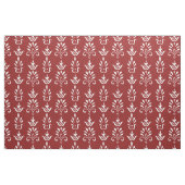 Rood wit elegant damast patroon stof (Fat Quarter)