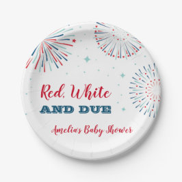 Rood, wit en Baby shower Bord