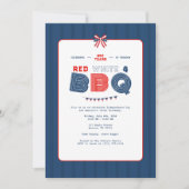 Rood Wit en BBQ 4 juli 250 Jaar Amerika Kaart (Voorkant)