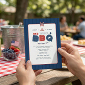 Rood Wit en BBQ 4 juli 250 Jaar Amerika Kaart
