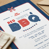 Rood Wit en BBQ 4 juli 250 Jaar Amerika Kaart