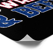 Rood wit en bier Shirt - Verenigde Staten 4 juli D Poster (Hoek)