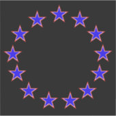 Rood wit en blauw 13 sticker (Voorkant)