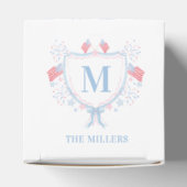 Rood, Wit en Blauw 4 juli Vlag Patroon Bedankdoosjes (Bovenkant)