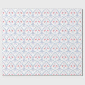 Rood, Wit en Blauw 4 juli Vlag Patroon Cadeaupapier (Vlak)