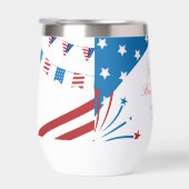 Rood wit en blauw 4 juli Vrijgezellenfeest Swag (Rechts)