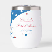 Rood wit en blauw 4 juli Vrijgezellenfeest Swag (Voorkant)