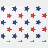 Rood, wit en blauw 60x80 fleece deken (Voorkant (Horizontaal))