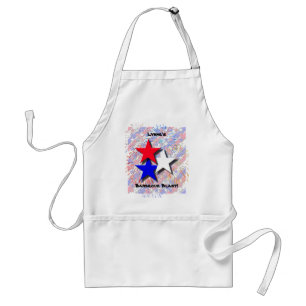 Rood, wit en blauw Aangepast Barbecue Apron Standaard Schort