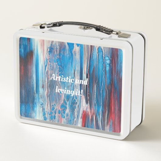 rood wit en blauw abstract lunchbox (Achterkant)
