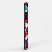 Rood, Wit en Blauw Abstract US Flag Patriottisch Case-Mate iPhone Case (Achterkant/rechts)