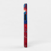 Rood, Wit en Blauw Abstract US Flag Patriottisch Case-Mate iPhone Case (Achterkant/rechts)
