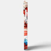 Rood, Wit en Blauw Abstract US Flag Patriottisch Case-Mate iPhone Case (Achterkant / Links)