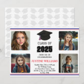 Rood, Wit, en Blauw Afstuderen Kaart (Voorkant / Achterkant)