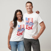 Rood wit en Blauw All American Pap Vlag T-shirt (Unisex)