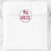 Rood Wit en Blauw American Flag Stickers stemmen (Tas)