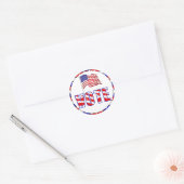 Rood Wit en Blauw American Flag Stickers stemmen (Envelop)
