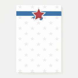 Rood wit en blauw americana patroon post-it® notes