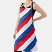 Rood, wit en blauw Amerikaans patriottisch Schort (Insitu)