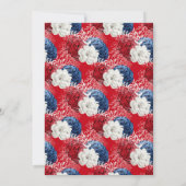 Rood Wit en Blauw Amerikaanse Trouwupdate Kaart (Achterkant)