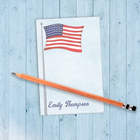 Rood Wit en Blauw Amerikaanse Vlag Custom Post-it® Notes
