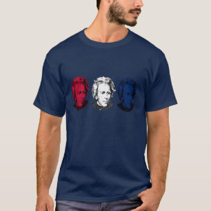 Rood, wit en blauw — Andrew Jackson T-shirt