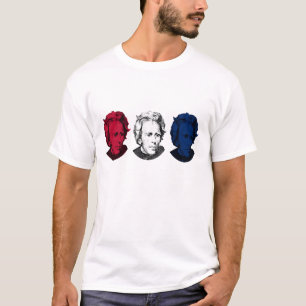 Rood, wit en blauw — Andrew Jackson T-shirt