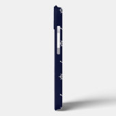 Rood Wit En Blauw Anker Patroon Case-Mate iPhone Case (Achterkant / Links)