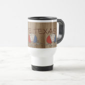 Rood, Wit en Blauw Armadillo-I Love Texas Reisbeker (Voorkant rechts)