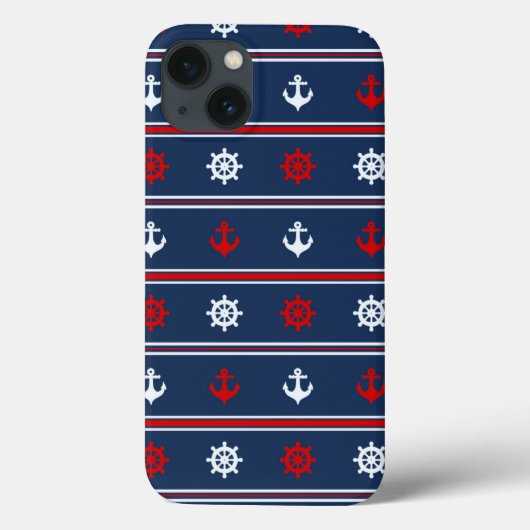 Rood wit en blauw autisch patroon Case-Mate iPhone case (Achterkant)
