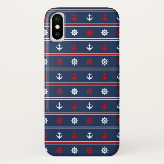 Rood wit en blauw autisch patroon Case-Mate iPhone case (Achterkant)