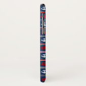 Rood wit en blauw autisch patroon Case-Mate iPhone case (Achterkant/links)